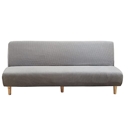 Meigeh Sofabezug ohne armlehnen Stretch sofaüberwurf Armlose Sofabezüge Sofahusse Ohne Armlehne Klappschlafsofa bezug von Meigeh