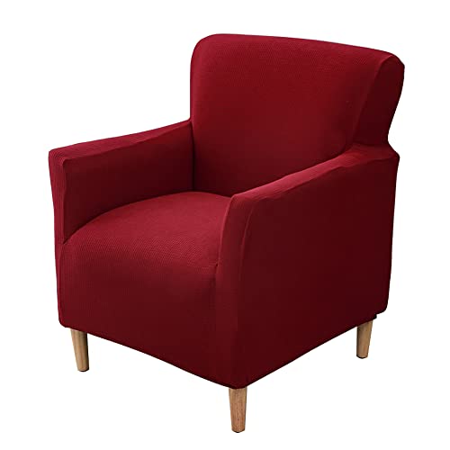 Sesselbezug Stuhl Bezüge Stretch 1-Sitzer Sofa Bezüge Stuhlschutz Sofa Sesselbezug große Stuhlabdeckung Weinrot von Meigeh