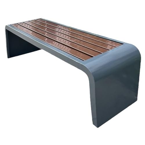 Meihkkud Gartenbank,Wetterfest Parkbank，3-sitzer Gartenbank wetterfest ，Gartenmöbel Bänke für Garten, Park, Balkon，Terrasse, Garten(Size:120cm/47.2in,Color:Grey) von Meihkkud