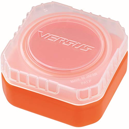 Meiho Liquid Pack VS L425 orange 8x8x4,4cm - Köderbox zum Flavourn von Gummifischen & Jigs, Angelbox zum Aromatisieren von Ködern von Meiho