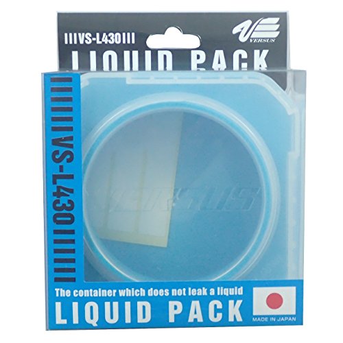 Meiho Liquid Pack VS L430 blau 11x11x4,4cm Köderbox, Angelbox zum Aromatisieren von Gummiködern, Köderbox zum Flavourn von Ködern von Meiho