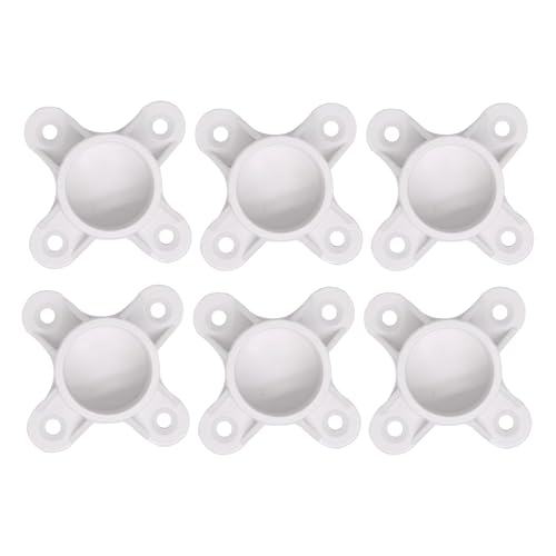 2.Heavy Duty Flanschverbinder Set mit 6 PVC-Rohrkappen mit Befestigungslöchern für Basteltische & Organizer, PVC-Flanschkappen mit Schraubenlöchern 2.Heavy Duty Flanschverbinder Set mit 6 PVC-Rohrkappen mit Befestigungslöchern für Basteltische & Organizer, PVC-Flanschkappen mit Schraubenlöchern von Meiliyizu