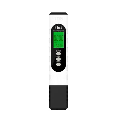 4 in 1 Säuremessgerät für Wasserprüfung Temperaturmessung Aquarien Tester Digital Display Tester für Aquarien von Meiliyizu