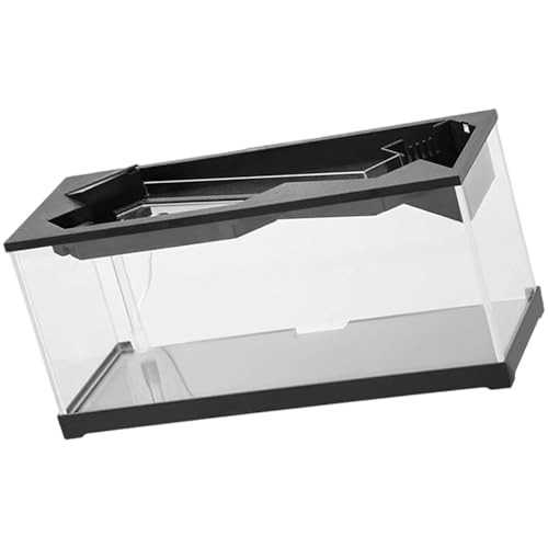 Acryl-Schreibtisch-Fischtanks mit integrierter Wasserpumpe, Fisch-Lebensraum mit Deckel für Haustiere, Acryl-Desktop-Tanks mit von Meiliyizu