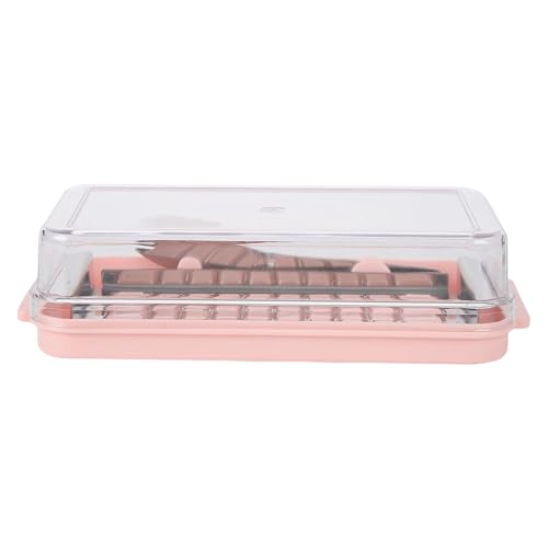 Butterschneider mit transparenten Abdeckungen und Edelstahlschneider, Käse-Aufbewahrungsbehälter für Küche, Kühlschrank, transparente Butterdose mit Cutter von Meiliyizu
