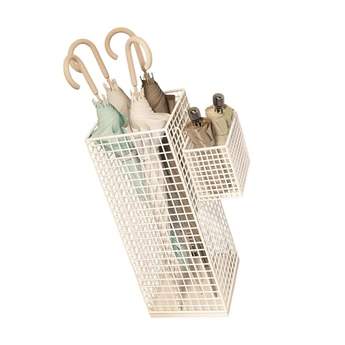 Eleganter Schirmständer aus Eisen für den Eingangsbereich, Bodenschutz, mehrere Fächer, Stauraum mit stabilem Sockel, Metallschirmständer mit Netz-Design Eleganter Schirmständer aus Eisen für den Eingangsbereich, Bodenschutz, mehrere Fächer, Stauraum mit stabilem Sockel, Metallschirmständer mit Netz-Design von Meiliyizu