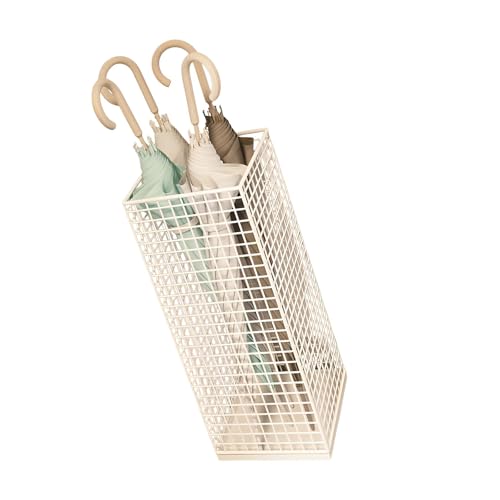 Eleganter Schirmständer aus Eisen für den Eingangsbereich, Bodenschutz, mehrere Fächer, Stauraum mit stabilem Sockel, Metallschirmständer mit Netz-Design Eleganter Schirmständer aus Eisen für den Eingangsbereich, Bodenschutz, mehrere Fächer, Stauraum mit stabilem Sockel, Metallschirmständer mit Netz-Design von Meiliyizu