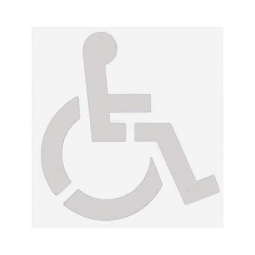 Handicap Parkschablone Faltbare Garagenmarkierung Silikon Flexible Vorlage Wiederverwendbare Parkplätze Schablone Einfach zu Bedienen Silikon Flexibel Garagenmarker von Meiliyizu