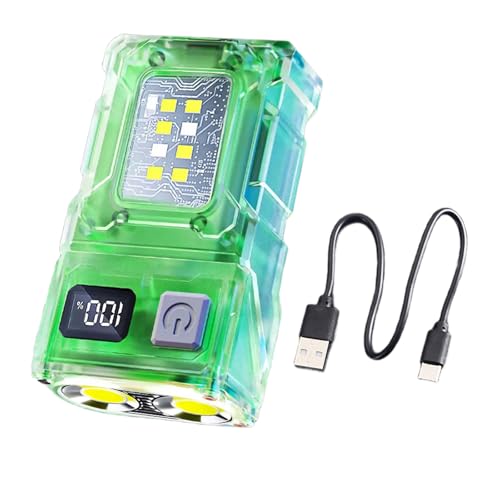 Helle LED-Outdoor-Taschenlampe mit drehbarem Kopf und Sockel, LED-Hauptlichter, Außenbeleuchtung für Camping, wiederaufladbare Taschenlampe von Meiliyizu