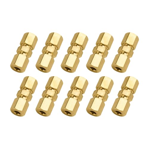 Hochfeste Messing-Bremsleitungsverschraubung, 4,76 mm, Doppelgewindeverbinder für Pkw, LKW-Kompatibilität, ausgestellte Steckverbinder Hochfeste Messing-Bremsleitungsverschraubung, 4,76 mm, Doppelgewindeverbinder für Pkw, LKW-Kompatibilität, ausgestellte Steckverbinder von Meiliyizu