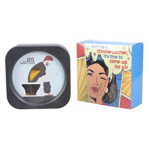 Innovative 5-Minuten-Sanduhr in WC-Form, Badezimmer-Dekoration, visuelle Erinnerung, Zeitmanagement-Werkzeug, kreatives Design, WC-Thema, visuelle Sanduhr von Meiliyizu