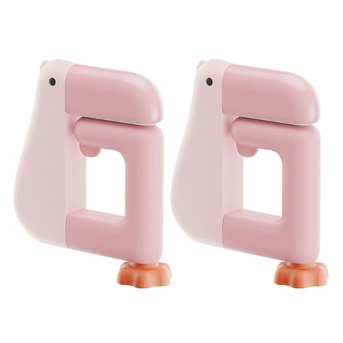 Meiliyizu 2 Stück denkende Entenförmige Rucksackhaken für Schreibtisch, Wandhalterung, platzsparend, unter dem Tisch, Taschenaufhänger, Schultaschen-Halter, platzsparender Taschenhaken für Büro von Meiliyizu