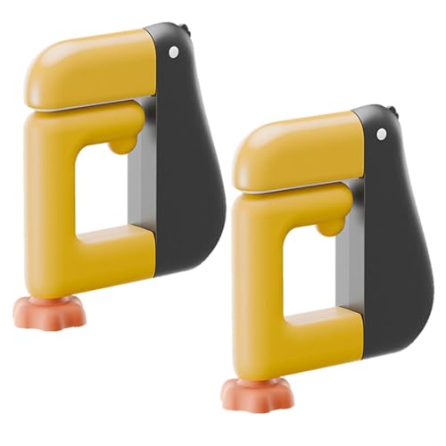 Meiliyizu 2 Stück denkende Entenförmige Rucksackhaken für Schreibtisch, Wandhalterung, platzsparend, unter dem Tisch, Taschenaufhänger, Schultaschen-Halter, platzsparender Taschenhaken für Büro von Meiliyizu