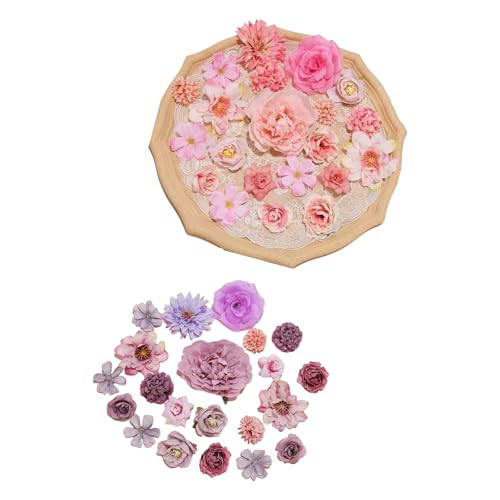 Meiliyizu Künstliche Blumen zum Basteln, kleine künstliche Blütenknospen für Hochzeiten, Tischdekoration und Dekoration, künstliche Kuchen, 42 Stück Meiliyizu Künstliche Blumen zum Basteln, kleine künstliche Blütenknospen für Hochzeiten, Tischdekoration und Dekoration, künstliche Kuchen, 42 Stück von Meiliyizu