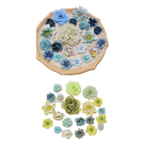 Meiliyizu Künstliche Blumen zum Basteln, kleine künstliche Blütenknospen für Hochzeiten, Tischdekoration und Dekoration, künstliche Kuchen, 42 Stück Meiliyizu Künstliche Blumen zum Basteln, kleine künstliche Blütenknospen für Hochzeiten, Tischdekoration und Dekoration, künstliche Kuchen, 42 Stück von Meiliyizu