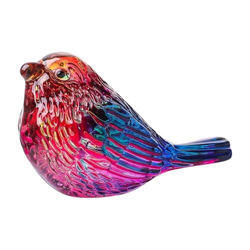 Meiliyizu Schimmernde Kristallvogel-Skulptur, Miniatur, mundgeblasen, Dekoration für den Tisch, buntes Glas, Vogel-Schreibtisch-Dekoration Meiliyizu Schimmernde Kristallvogel-Skulptur, Miniatur, mundgeblasen, Dekoration für den Tisch, buntes Glas, Vogel-Schreibtisch-Dekoration von Meiliyizu