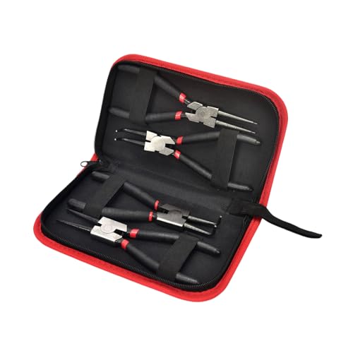 Robuste Sicherungsringzange für Autoreparatur und industriellen Einsatz, 17,8 cm, Karbonstahlkonstruktion, Doppelfunktions-Design, ermüdungsbeständige Sicherungsringzange Robuste Sicherungsringzange für Autoreparatur und industriellen Einsatz, 17,8 cm, Karbonstahlkonstruktion, Doppelfunktions-Design, ermüdungsbeständige Sicherungsringzange von Meiliyizu