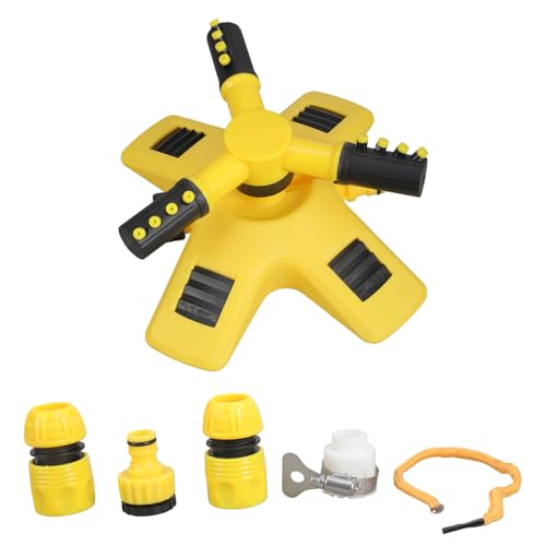 Robuster, um 360 Grad drehbarer Dreikopf-Sprinkler mit miteinander verbundenen Bewässerungssystemen für große Flächenabdeckung, schnelles Sprinkler-Set von Meiliyizu