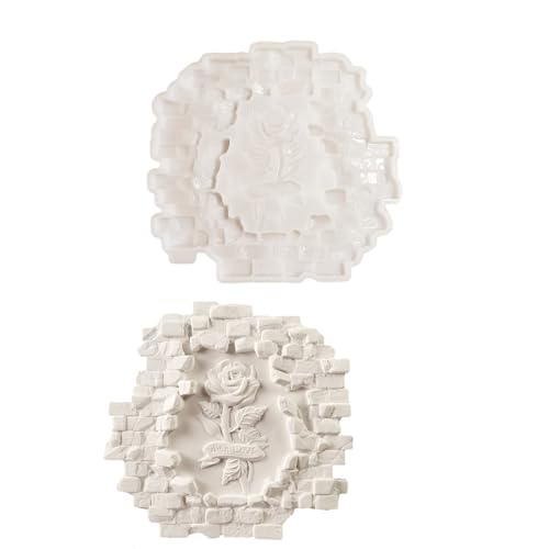 Silikonform für Epoxidharze, Gips, Wandkunst, Dekorationen und handgefertigte Ornamente, Geschenk, wiederverwendbare Rosen-Silikonform von Meiliyizu
