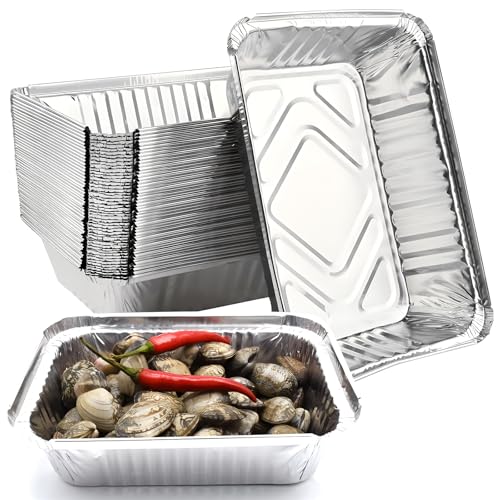 Mein HERZ 40 Stück Aluminium-Tropfschalen, Grill Aluschalen Tropfschalen Grillschale Auflaufform, Alu-Tropfschalen, Aluschalen, Einweg Grillschalen für das Kochen, Rösten 190mm×140mm×40mm Mein HERZ 40 Stück Aluminium-Tropfschalen, Grill Aluschalen Tropfschalen Grillschale Auflaufform, Alu-Tropfschalen, Aluschalen, Einweg Grillschalen für das Kochen, Rösten 190mm×140mm×40mm von Mein HERZ