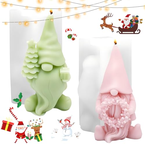 Silikonform Weihnachten,Mein HERZ 2 Stück Silikonform Wichtel Silikonformen Gießformen Weihnachten 3D Weihnachten Deko Silikonform für Sojawachs Kerzen Seife Gips Handwerk Silikonform Weihnachten,Mein HERZ 2 Stück Silikonform Wichtel Silikonformen Gießformen Weihnachten 3D Weihnachten Deko Silikonform für Sojawachs Kerzen Seife Gips Handwerk von Mein HERZ