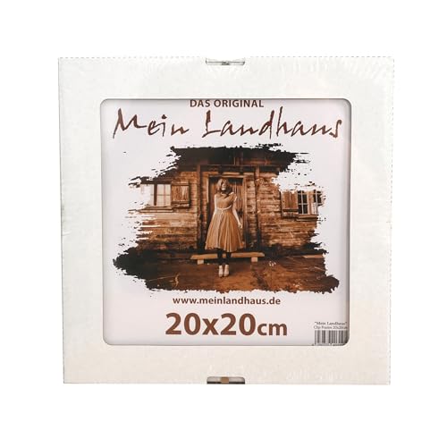 Mein Landhaus rahmenloser Bilderrahmen | 15x20 cm | Cliprahmen mit Echtglas | randloser Bildhalter zum rahmen Ihrer Fotos in horizontaler oder vertikaler Ausrichtung von Mein Landhaus