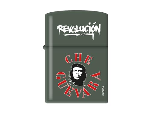 Zippo Che Guevara Benzinfeuerzeug - Revolutionäres Design in Schwarz Matt, Chrom, Rot Matt, Grün Matt (grün matt) von Mein Landhaus