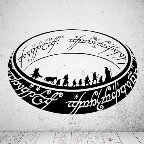 mein-motiv.com Wandtattoo Herr der Ringe-Ring, schwarz matt (L - ca. 100cm x 63cm) von mein-motiv.com