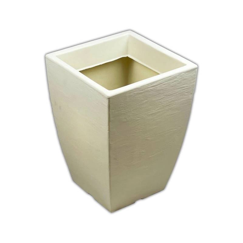 Mein-Pflanztopf Adone Mediterraner Blumentopf in Schieferoptik 40cm Elfenbein von Mein-Pflanztopf