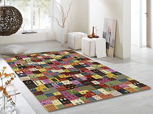 ARTWORK BABO moderner Designer Teppich bunt in multicolor, Größe: 65x130 cm von Mein Teppichmarkt Teppichträume werden wahr!