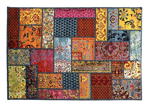 ARTWORK GLORI moderner Designer Teppich bunt in multicolor, Größe: 65x130 cm von Mein Teppichmarkt Teppichträume werden wahr!