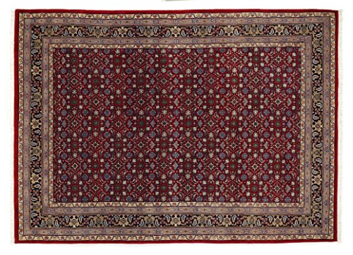 BADOHI HERATI echter klassischer Orientteppich handgeknüpft in rot-blau, Größe: 120x180 cm von Mein Teppichmarkt Teppichträume werden wahr!