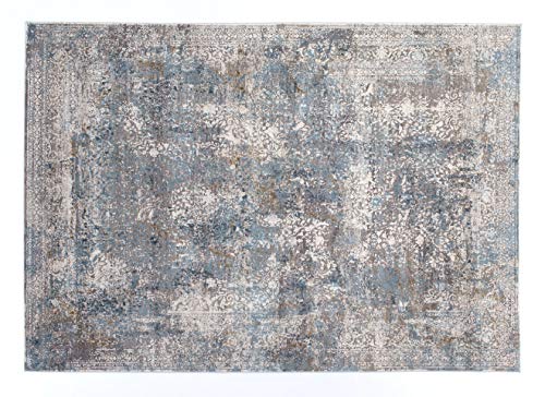 BESTSELLER CAVA OCI Vintage Designer Teppich in grau-blau, Größe: 160x230 cm von Mein Teppichmarkt Teppichträume werden wahr!