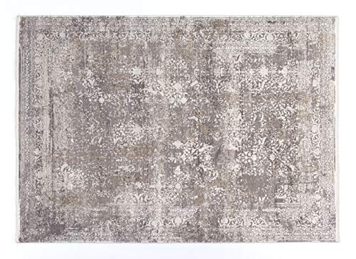 BESTSELLER CAVA OCI Vintage Designer Teppich in grau-gold, Größe: 140x200 cm von Mein Teppichmarkt Teppichträume werden wahr!