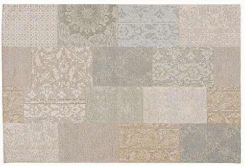 DALLIANCE CLASSIC Vintage Patchwork Designer Teppich in beige, Größe: 155x230 cm von Mein Teppichmarkt Teppichträume werden wahr!