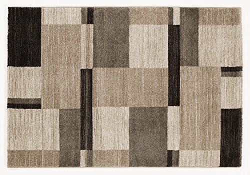 LORD KERNEL moderner Designer Teppich Öko-Tex in beige-braun, Größe: 120x170 cm von Mein Teppichmarkt Teppichträume werden wahr!