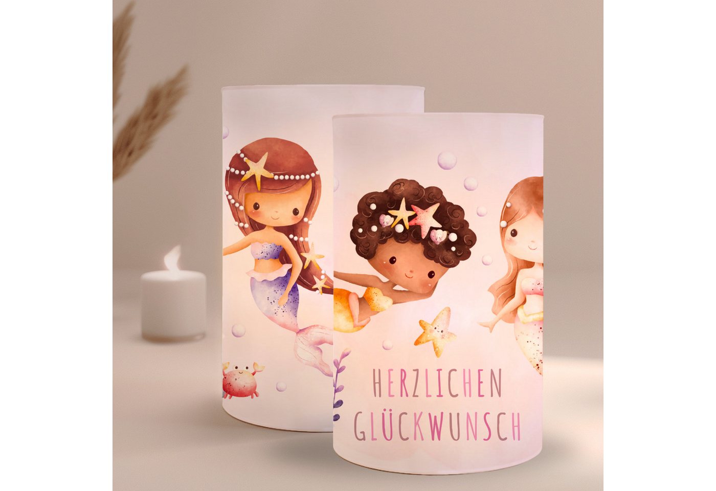 MeinBaby123® Papierdekoration 10 Kindergeburtstag Windlichthüllen, Teelicht Banderolen, Kindergeburtstag Deko, Party Deko Mädchen, Party Deko Jungs von MeinBaby123®