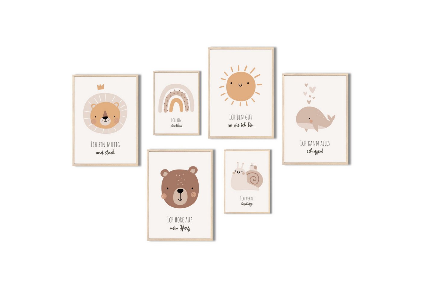 MeinBaby123® Poster Affirmationsbilder, Bilder Kinderzimmer Deko Poster, Affirmation, Motivation, Selbstbewusstsein von MeinBaby123®