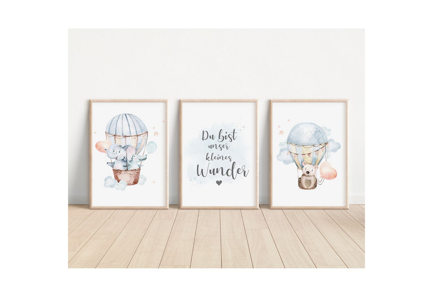 MeinBaby123® Poster Bilder Kinderzimmer, Poster Kinderzimmer Deko, Babyzimmer Deko, Spruch Wandbilder,  Boho,  Tiere von MeinBaby123®
