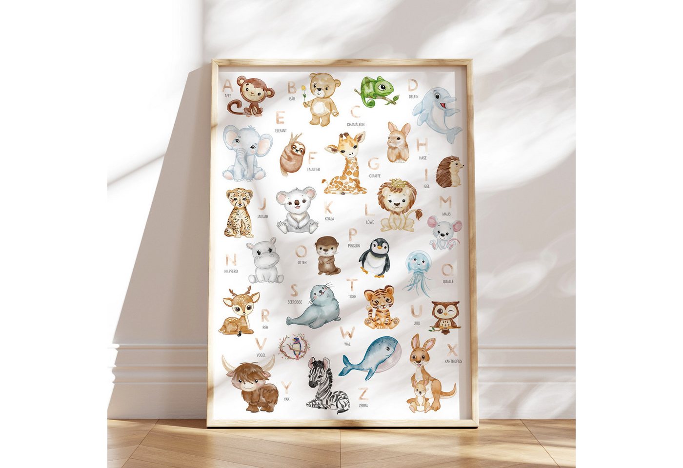 MeinBaby123® Poster Grundschrift Lernposter, ABC Alphabet Poster Kinder, Kindergarten, Grundschule, + Übungsblätter von MeinBaby123®