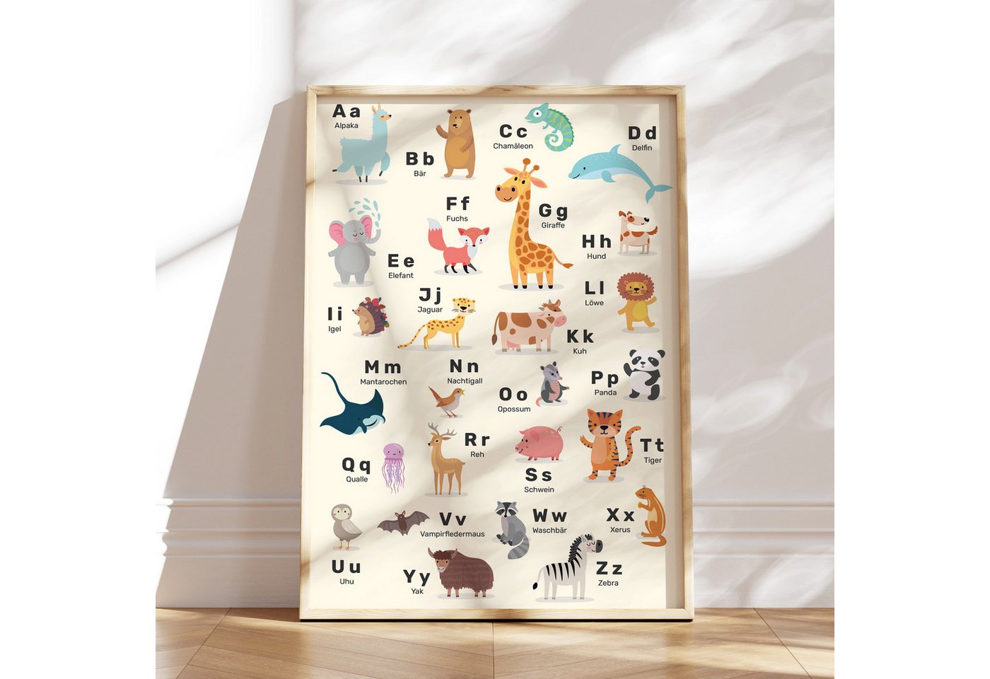 MeinBaby123® Poster Grundschrift Lernposter, ABC Alphabet Poster Kinder, Kindergarten, Grundschule, + Übungsblätter von MeinBaby123®
