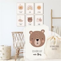Meinbaby123® Bundle Affirmationsbilder 6Er Set & Affirmationskarten Für Kinder | Bilder Kinderzimmer Deko Poster Affirmation, Motivation von MeinBaby123Shop