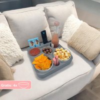 Couchbar Inkl. 4 Glasschalen | Snackbar Couch Bar Personalisiert Snackbox Getränkehalter Bett Sofa Butler Tablett von MeinCouchBuddy