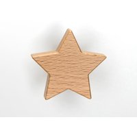 Möbelknopf Stern Natur - Möbelgriffe, Möbelköpfe Für Kinderzimmer von MeinGriff