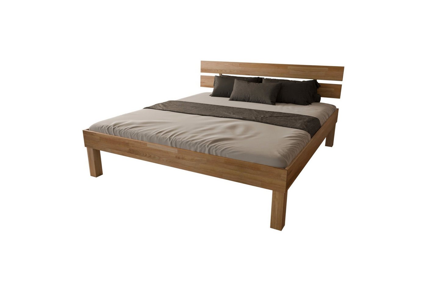 MeinMassivholz Holzbett PALMA Wildeiche, Komfortbett, Bettgestell, Kopfpaneel, Einzelbett & Doppelbett, Geölt MeinMassivholz Holzbett PALMA Wildeiche, Komfortbett, Bettgestell, Kopfpaneel, Einzelbett & Doppelbett, Geölt von MeinMassivholz