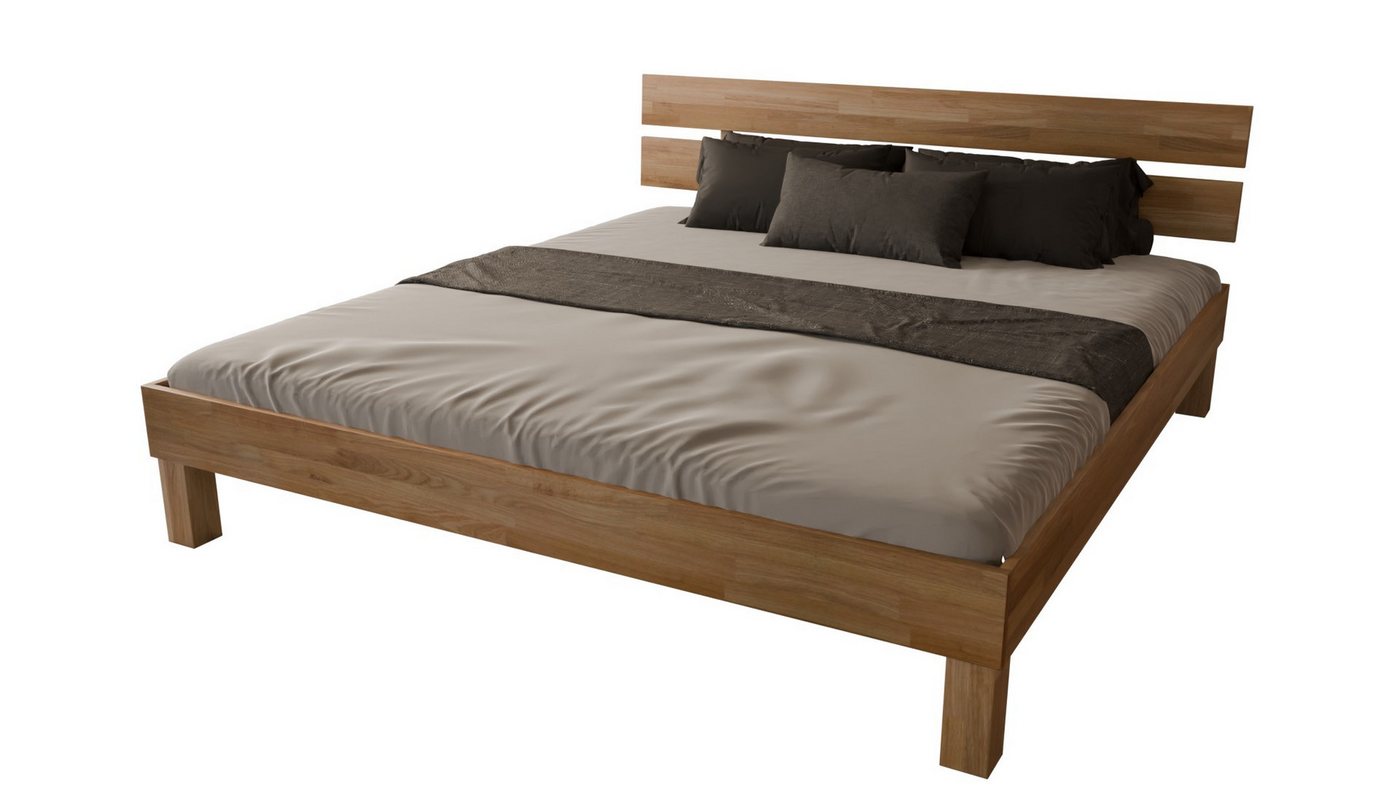 MeinMassivholz Massivholzbett PALMA, Wildeiche, Kopfpaneel, Einzelbett & Doppelbett, Made in Germany MeinMassivholz Massivholzbett PALMA, Wildeiche, Kopfpaneel, Einzelbett & Doppelbett, Made in Germany von MeinMassivholz