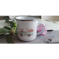 Emaille Tasse Wohnwagen| Camping Kaffeetasse| Campertasse| Weltenbummler| Campinggeschirr| Geschenk| Wohnmobil|Tasse Camper von MeinRehlein