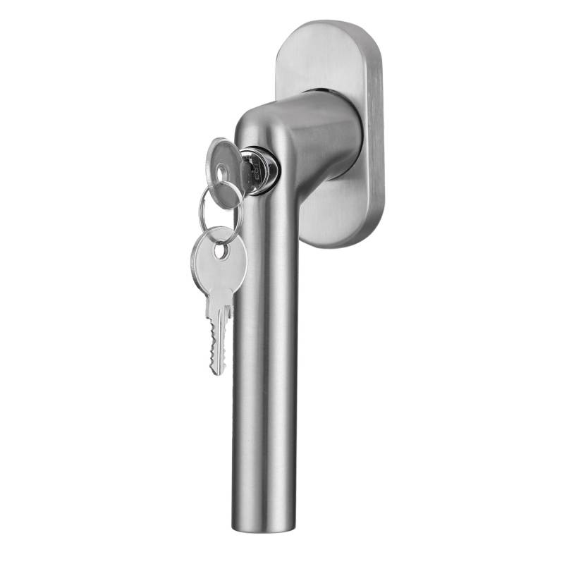 MeinTürgriff Fenstergriff Griff Abschließbar Edelstahl Matt L-Form 24/31-36/42 von MeinTürgriff