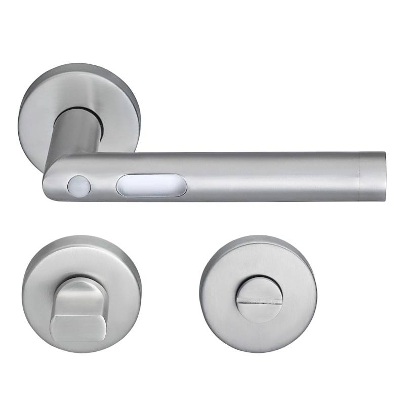 MeinTürgriff LED-Türgriff Orbit Türdrücker Edelstahl Matt Türgriff Drückergarnitur WC von MeinTürgriff
