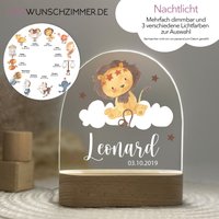 Geschenk Sternzeichen Geburt, Nachtlicht Kinder, Personalisiert, Baby, Babygeschenk Lampe Kinderzimmer von MeinWunschzimmer